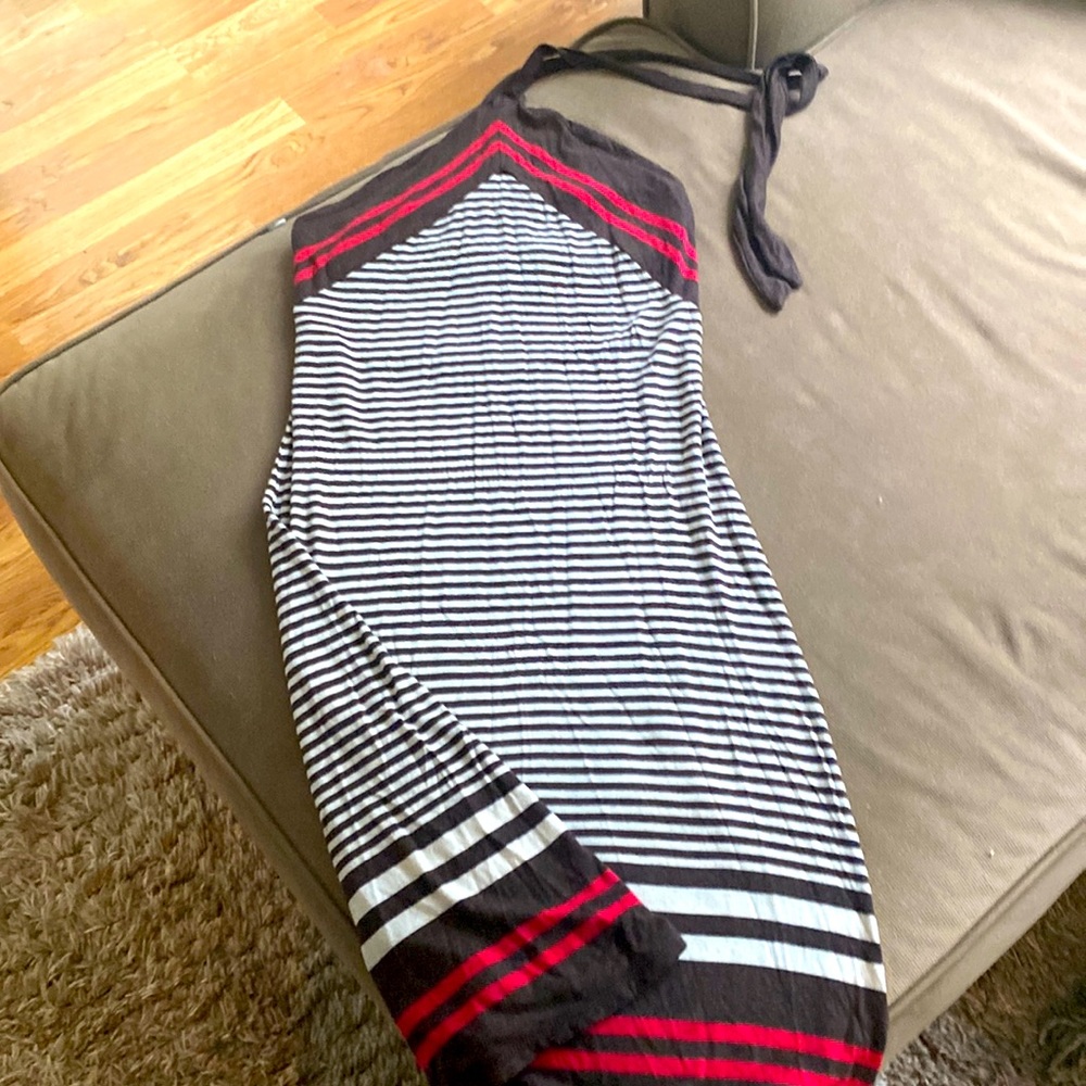Maxx Studio striped halter dress
